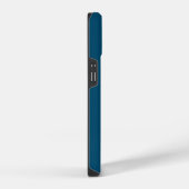 青王室のフローラホワイトモノグラム文字Dデザイン iPhoneケース (右側面)