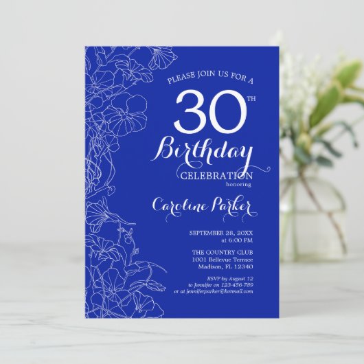 青王室のフローラ30th誕生日パーティー 招待状 (スタンド正面)