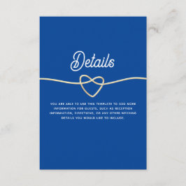 青王室のモダン結婚詳細 エンクロージャーカード