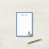 青王室のモノグラム&ひまわりアイテム ポストイット (デスク上)