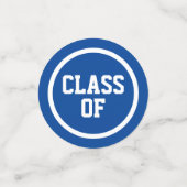 青王室の丸モダン写真卒業 コンフェッティ (スモール正面)