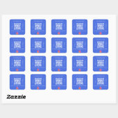 青王室の名qrコードinstagram スクエアシール (シート)
