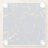 青王室の大理石金属 ガラスコースター (裏面)