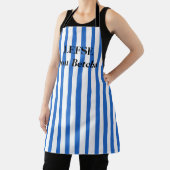 青王室の左ストライプのオールオーバープリントエプロン エプロン (インサイチュ)