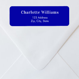 青王室の差出人住所 ラベル