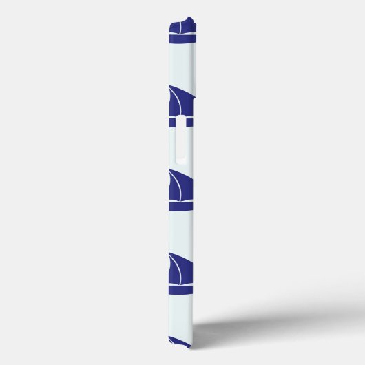 青王室の帆船パターン Case-Mate iPhoneケース (裏面 / 右)