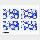 青王室の幾何模様 長方形シール (シート)