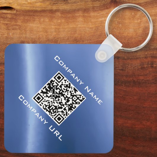 青王室の悪眼チャームパーソナライズされたQRコード キーホルダー (裏面)