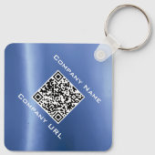青王室の悪眼チャームパーソナライズされたQRコード キーホルダー (裏面)