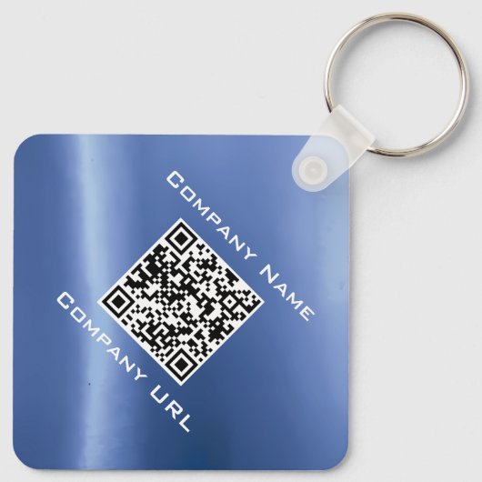 青王室の悪眼チャームパーソナライズされたQRコード キーホルダー (裏面)