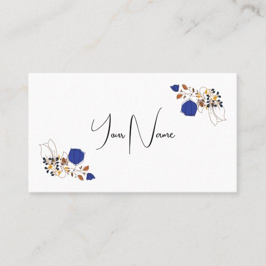 青王室の抽象芸術フローラ 名刺 (正面)