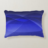青王室の抽象芸術モダン背景デザイン アクセントクッション (正面)