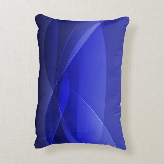 青王室の抽象芸術モダン背景デザイン アクセントクッション (裏面(縦))