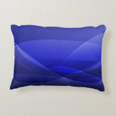 青王室の抽象芸術モダン背景デザイン アクセントクッション (裏面)