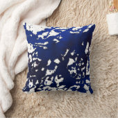 青王室の抽象芸術水彩枕 クッション (ブランケット)