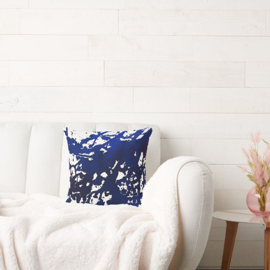 青王室の抽象芸術水彩枕 クッション (ソファ)