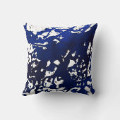 青王室の抽象芸術水彩枕 クッション (裏面)