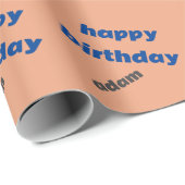 青王室の桃ハッピーバースデー ラッピングペーパー (ロールコーナー)