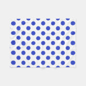 青王室の水玉模様 フリースブランケット (正面(横))