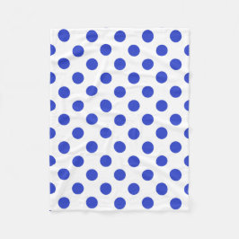 青王室の水玉模様 フリースブランケット