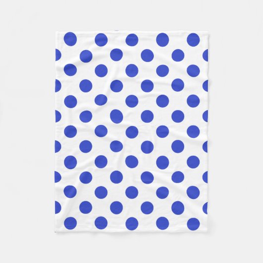 青王室の水玉模様 フリースブランケット (正面)