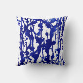 青王室の水色抽象芸術 クッション (裏面)