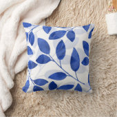 青王室の水色葉 クッション (ブランケット)