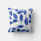 青王室の水色葉 クッション (正面)