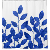 青王室の水色葉 シャワーカーテン (正面)