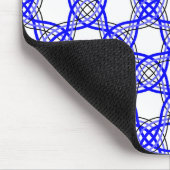 青王室の波線ジオメトリメッシュ マウスパッド (コーナー)