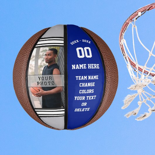 青王室の灰色と白のミニカカスタムケットボール ミニバスケットボール