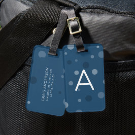 青王室の点ポップ・アートの ラゲッジタグ
