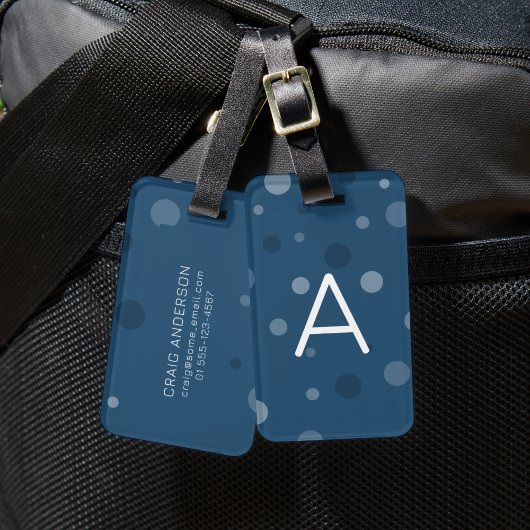 青王室の点ポップ・アートの ラゲッジタグ