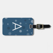 青王室の点ポップ・アートの ラゲッジタグ (正面横)