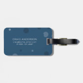 青王室の点ポップ・アートの ラゲッジタグ (裏面横)