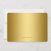 青王室の男の子の王室の赤ちゃん 招待状 (裏面)