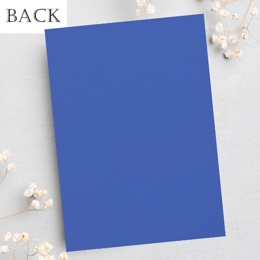 青王室の白い花の男の子の豪華な赤ちゃんシャワー 招待状