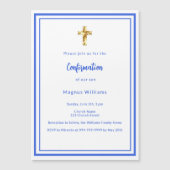 青王室の白の少年の確認 マグネット招待状 (正面)