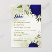 青王室の白の花が緑離れ エンクロージャーカード (正面)