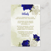 青王室の白の花が緑離れ エンクロージャーカード (正面)