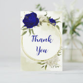 青王室の白の花が緑離れ サンキューカード (スタンド正面)