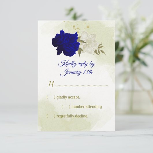 青王室の白の花が緑離れ 出欠カード (スタンド正面)