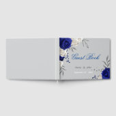 青王室の白の花グレーのゲストブック ゲストブック (全面)