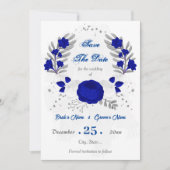 青王室の白の花シルバー セーブザデート (正面)