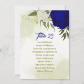 青王室の白の花席表 招待状 (正面)