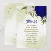 青王室の白の花席表 招待状 (正面/裏面)