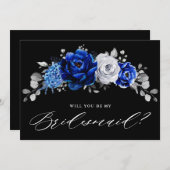 青王室の白の銀が私の花嫁になる 招待状 (正面/裏面)