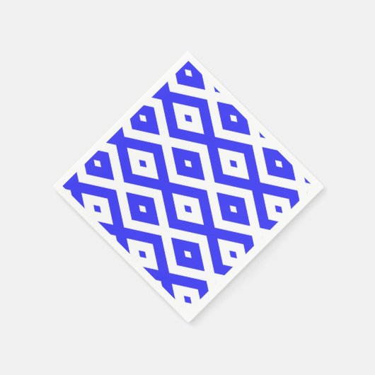 青王室の白ひし形 スタンダードカクテルナプキン (角)