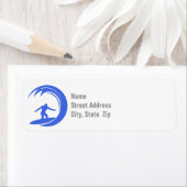 青王室の白サーフィン ラベル (インサイチュ)