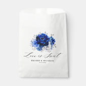 青王室の白シルバーメタリックフローラ結婚ズ フェイバーバッグ (正面)